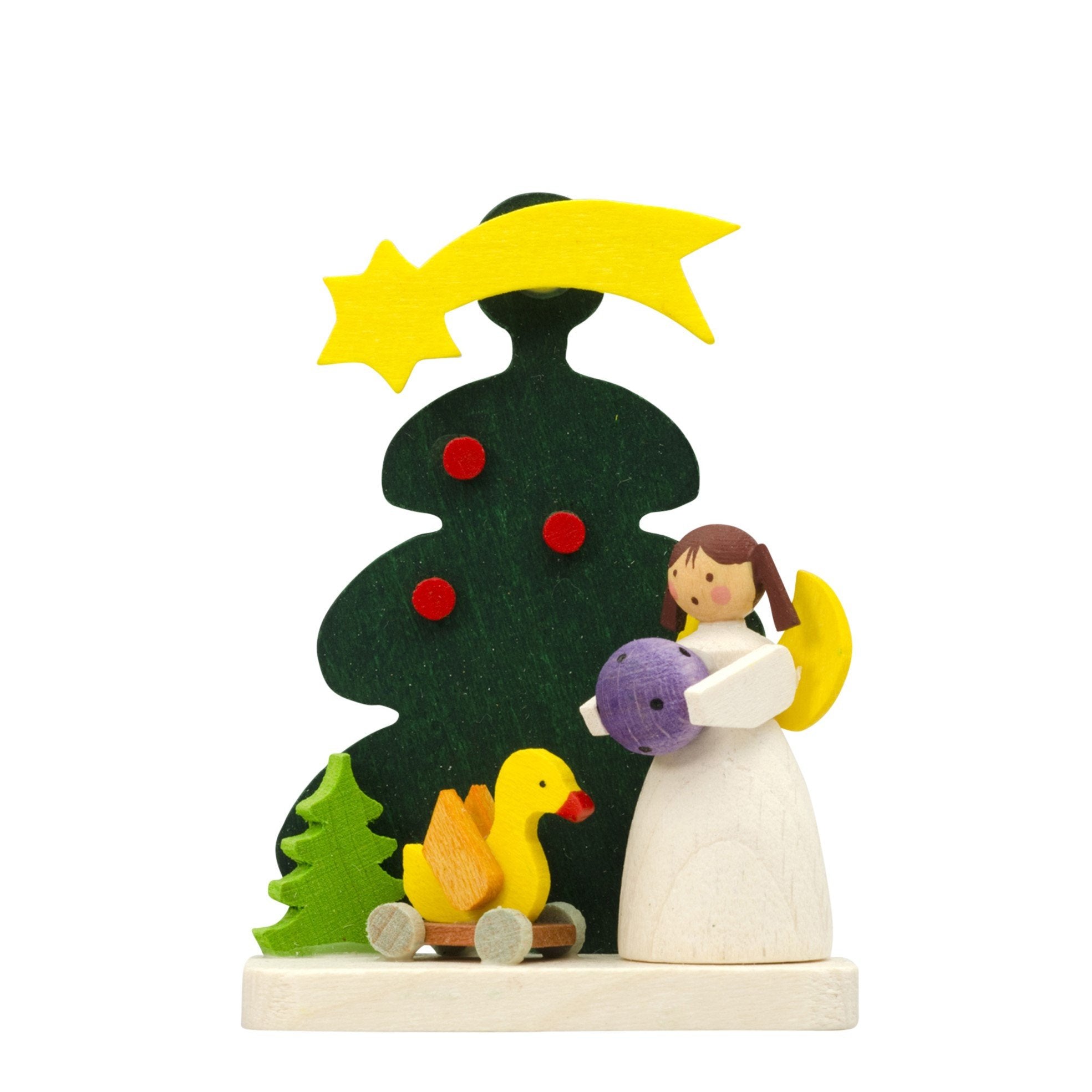 Santa's little Angel - Toy Duck and Ball - Christmas tree decoration